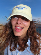 casquette jaune pastel mauresque club brodée dans le sud de la france 