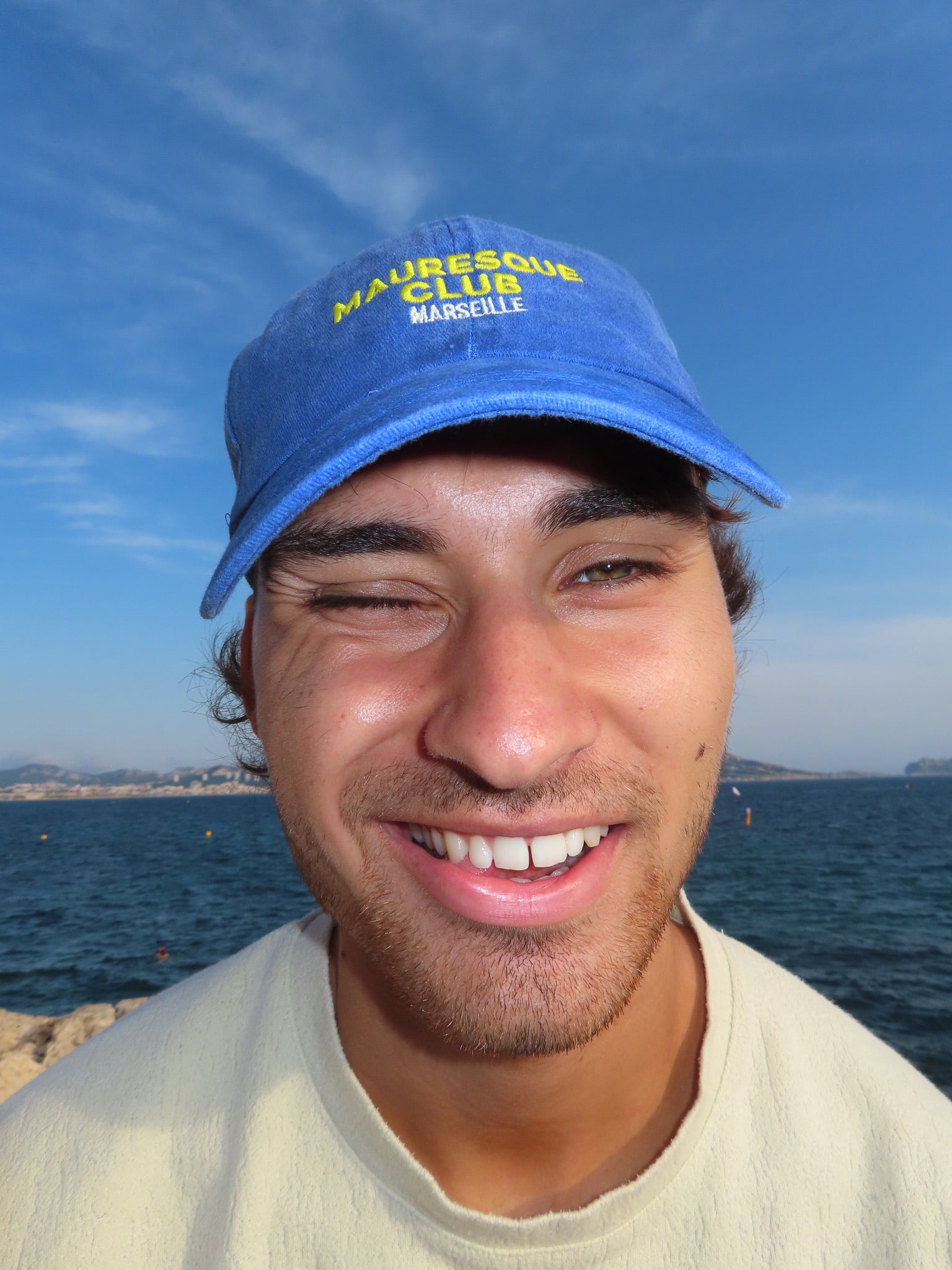 casquette bleu mixte dad cap marseille du mauresque club