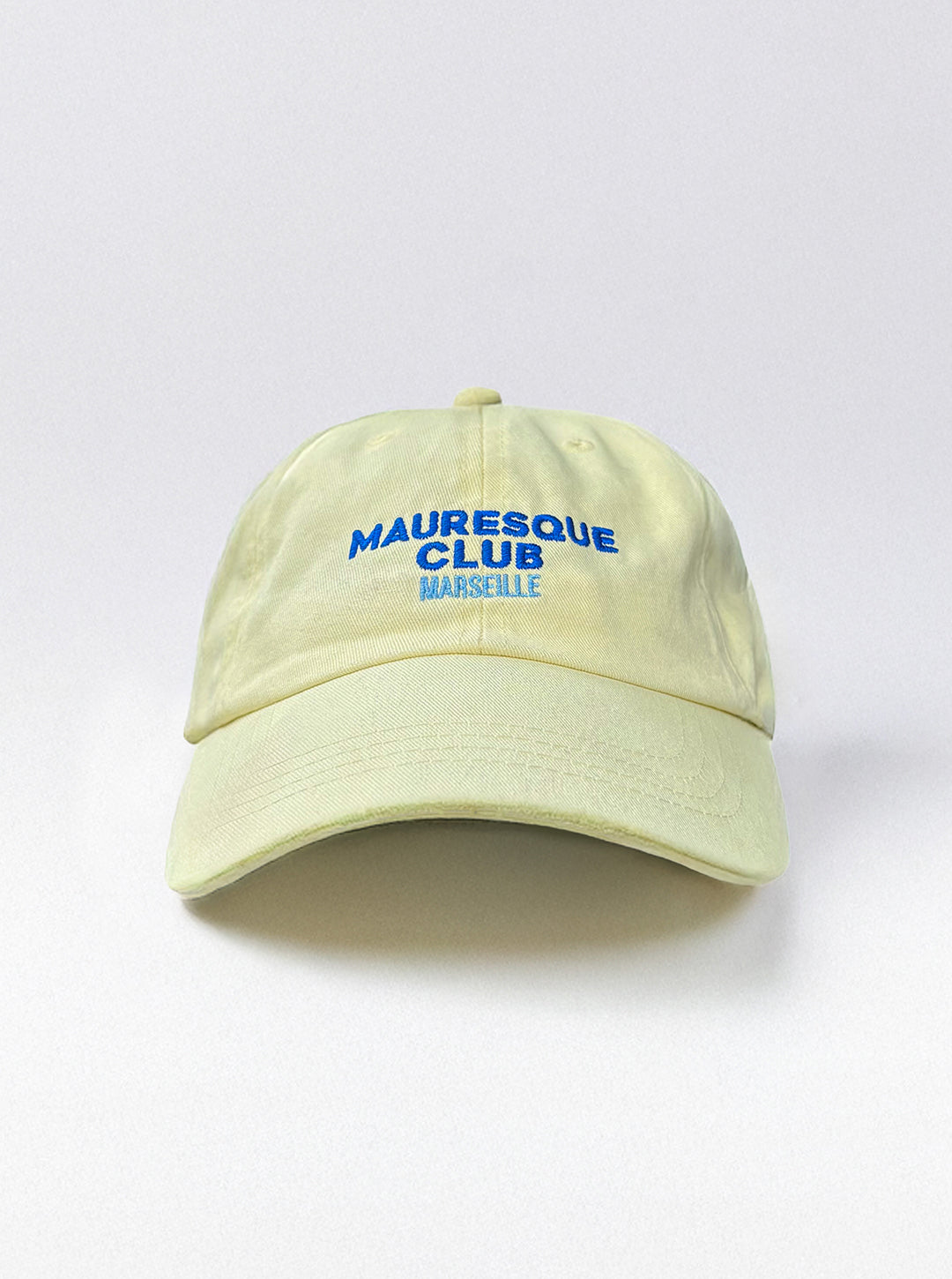 casquette jaune pastel mauresque marseille brodée dans le sud de la france 