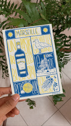 poster A5 starter pack marseille pétanque et pastis