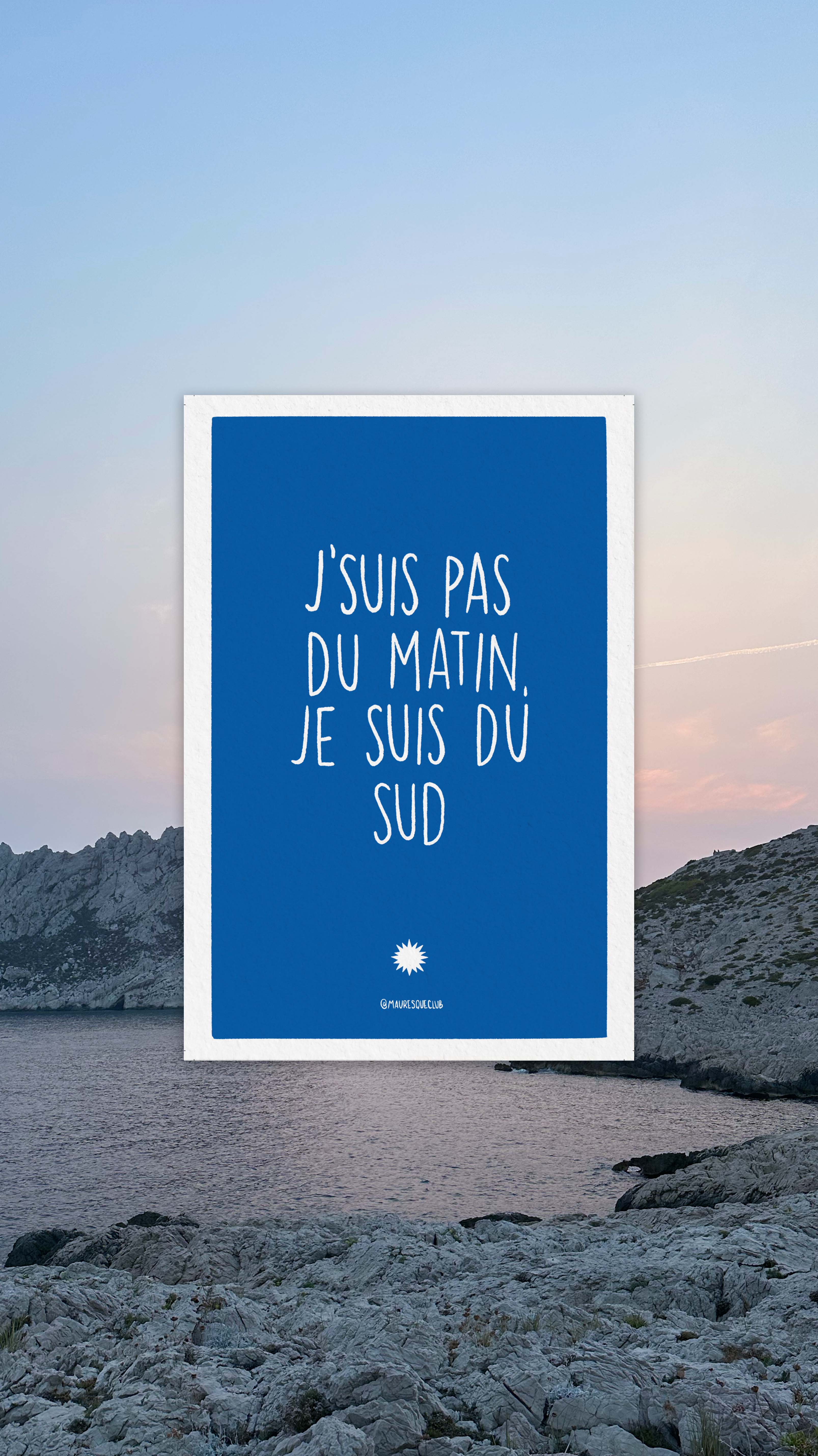 Carte postale - j'suis pas du matin