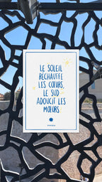Carte postale - Le soleil réchauffe les <3