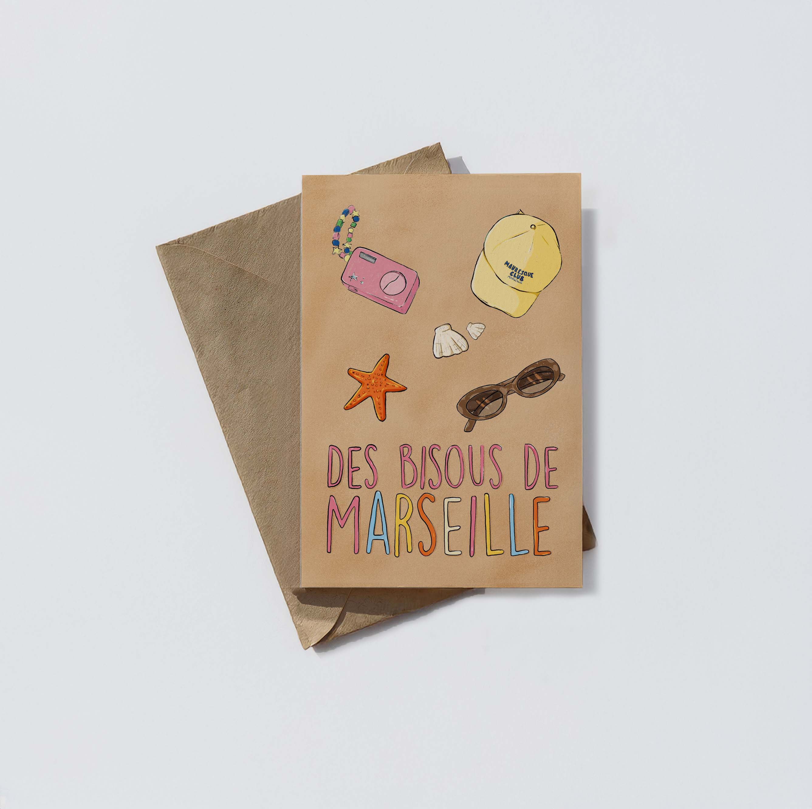 Carte postale - Bisous de Marseille