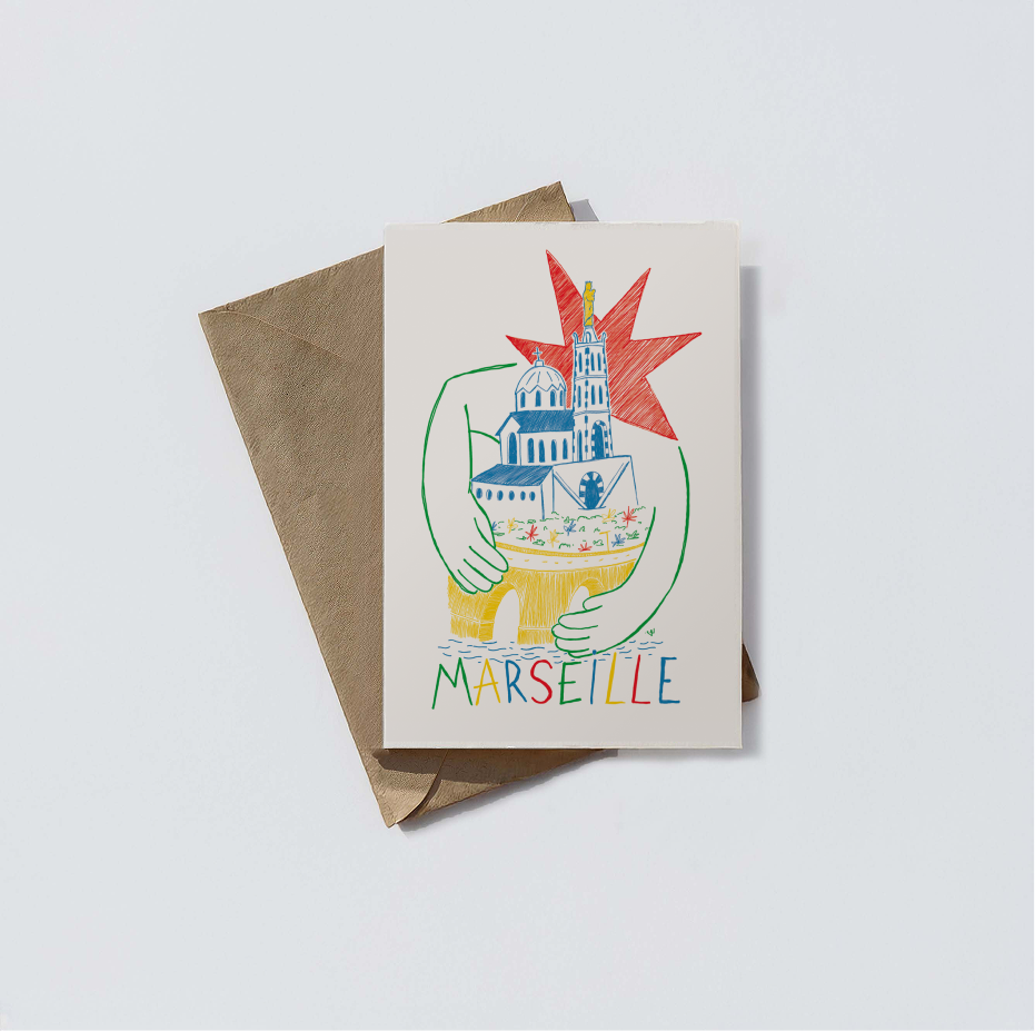 Carte postale - Marseille Couleurs