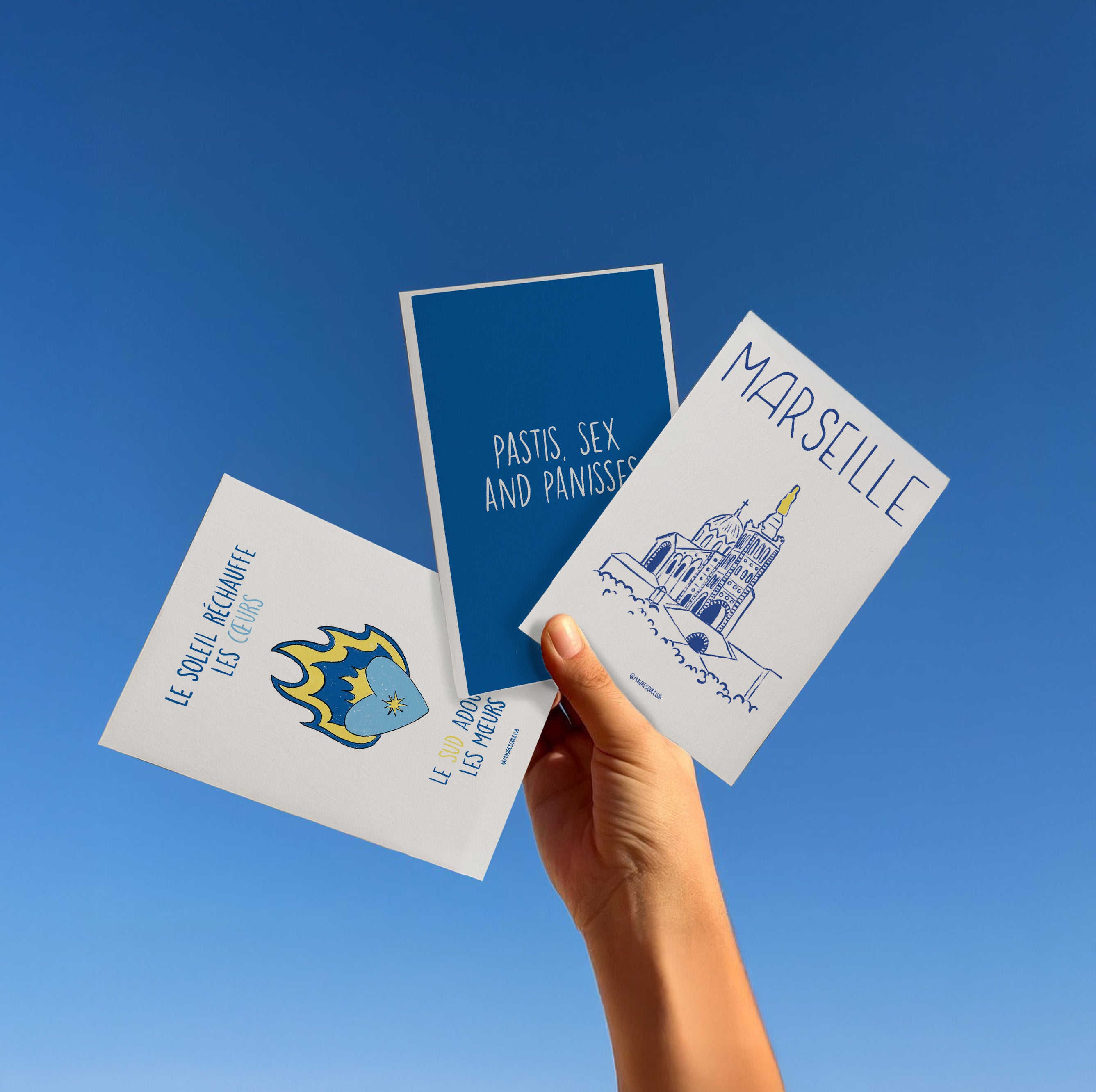 Pack 3 cartes postales