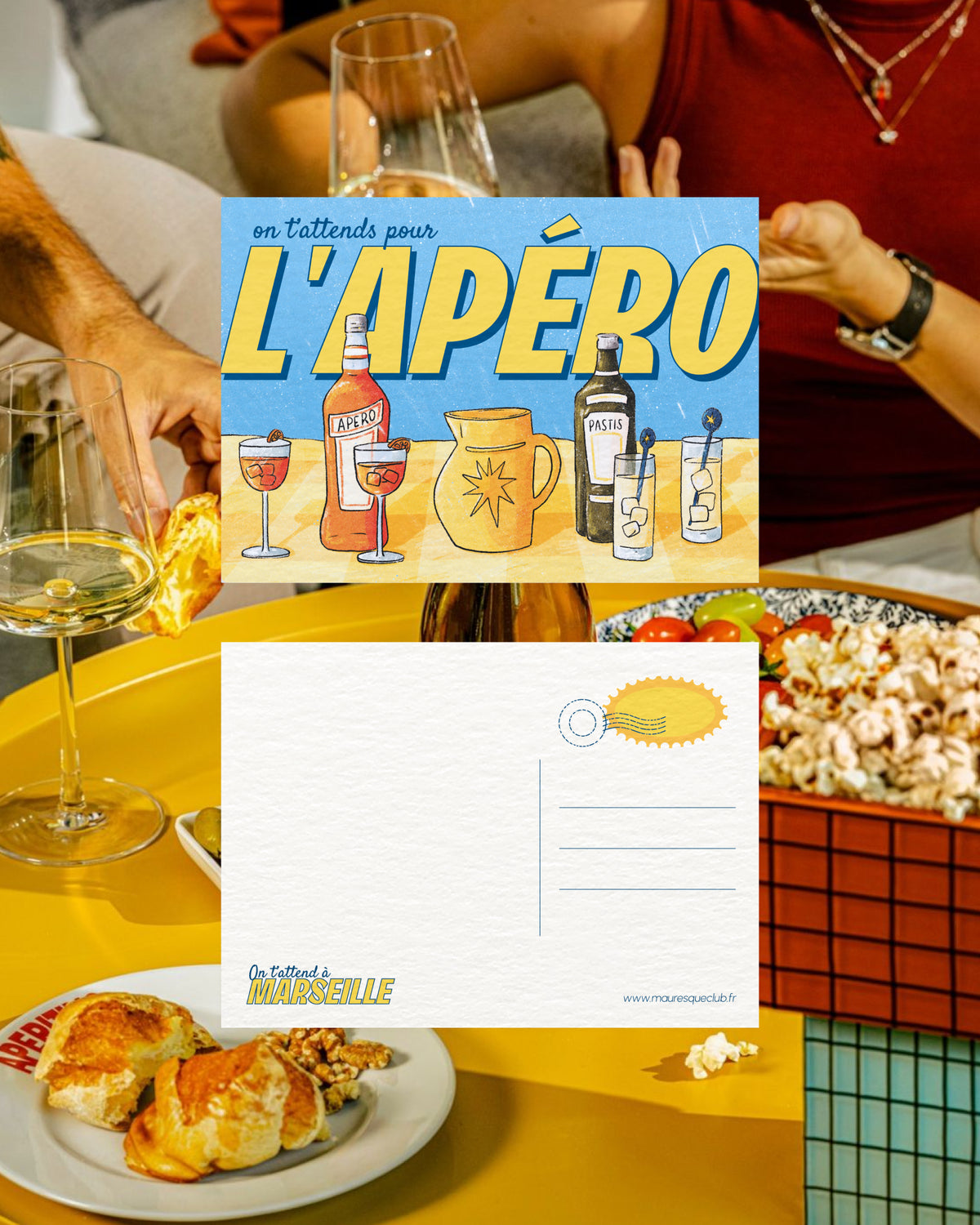 Carte postale - L'apéro