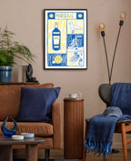 poster marseille en décoration, pastis bonne mère, gabian et pétanque, pour les vrais marseillais